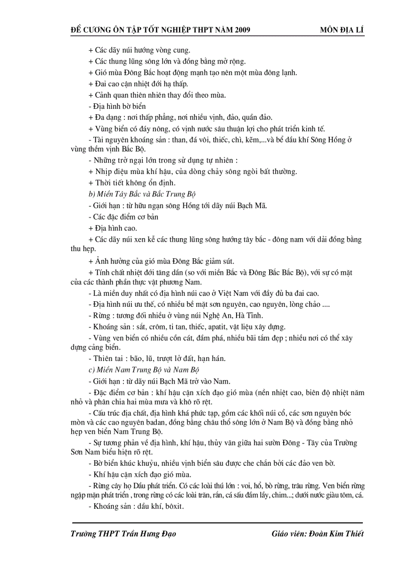 image for page Địa Lý THPT Cautruc Huongdan BT Dethi TN 2009 2010