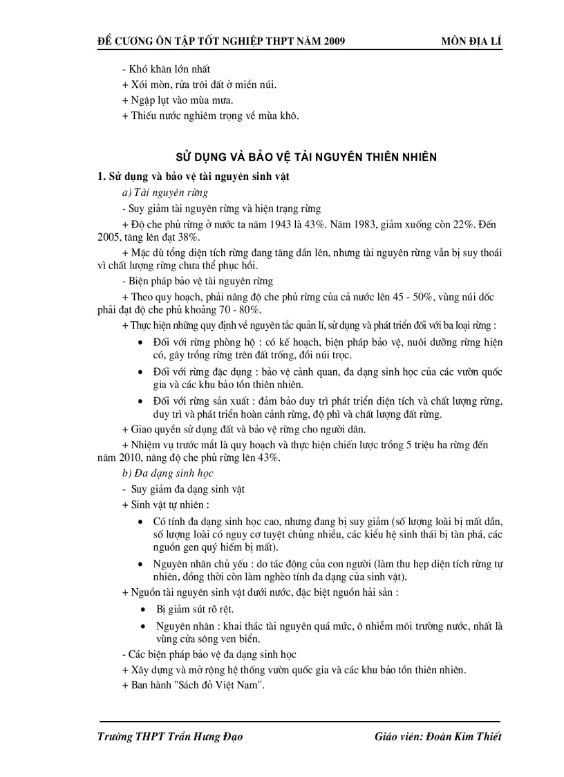 image for page Địa Lý THPT Cautruc Huongdan BT Dethi TN 2009 2010