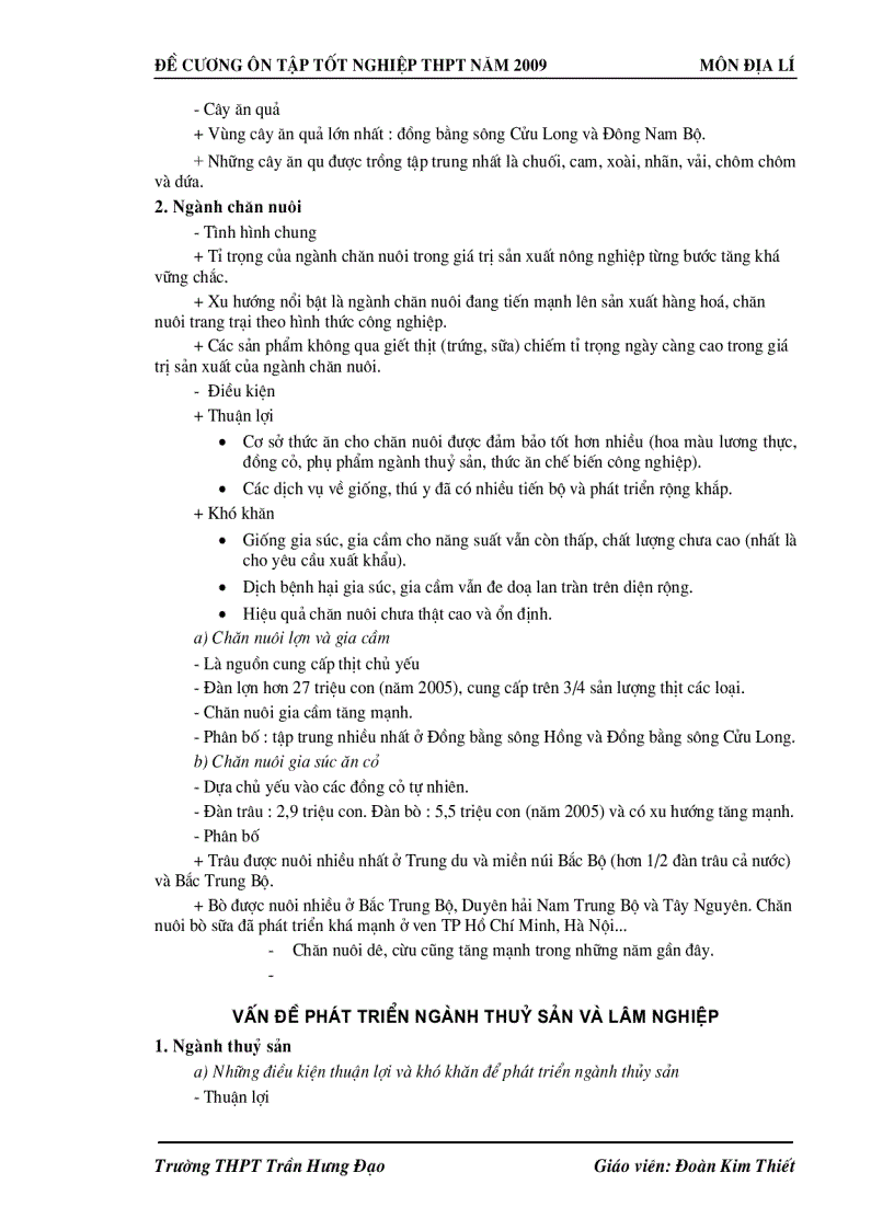 image for page Địa Lý THPT Cautruc Huongdan BT Dethi TN 2009 2010