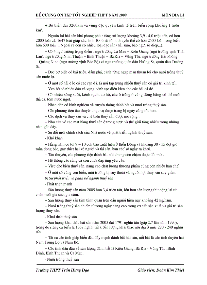 image for page Địa Lý THPT Cautruc Huongdan BT Dethi TN 2009 2010