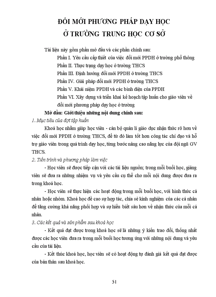 image for page Đổi mới phương pháp dạy học ở trường THCS