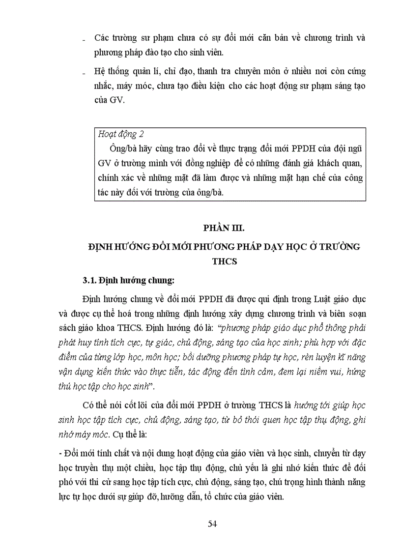 image for page Đổi mới phương pháp dạy học ở trường THCS