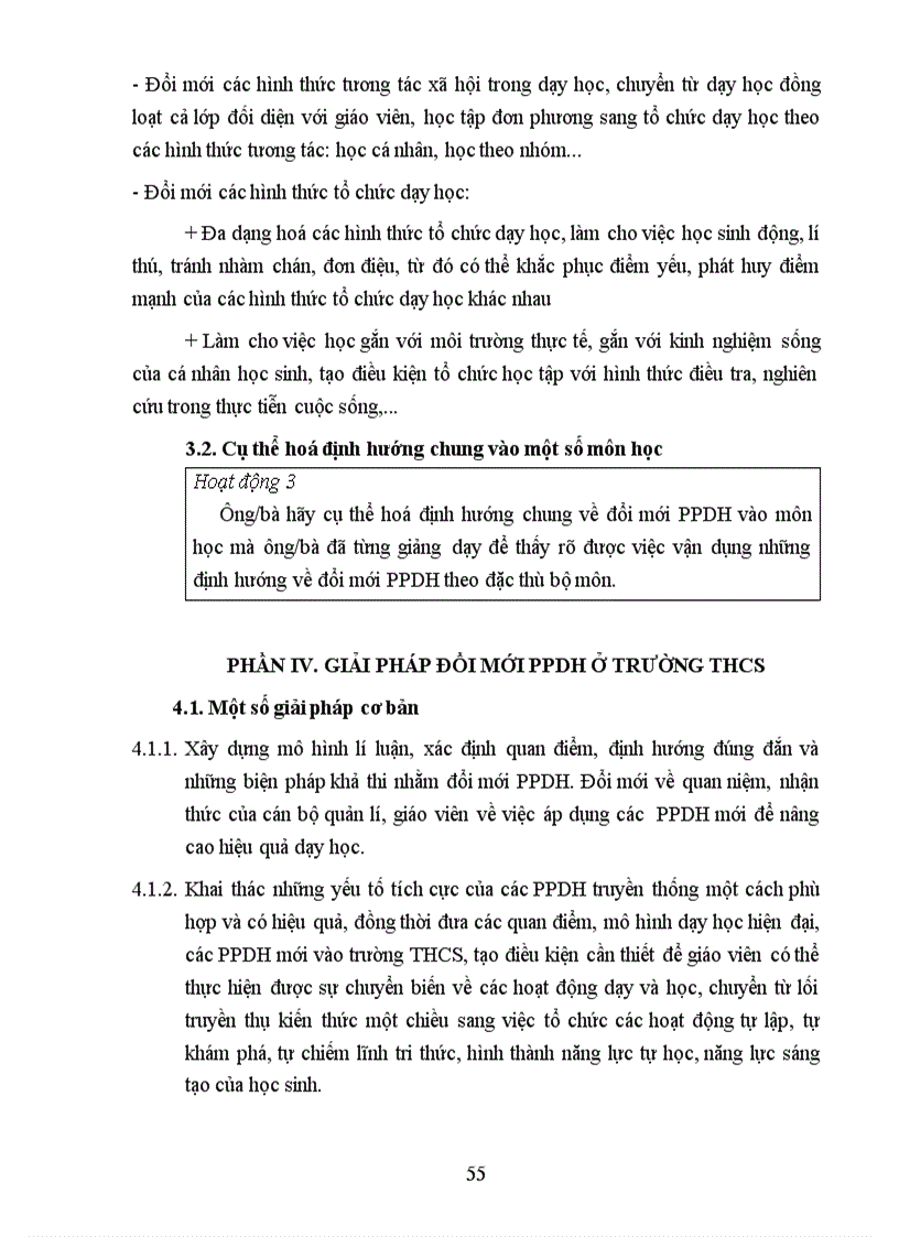 image for page Đổi mới phương pháp dạy học ở trường THCS