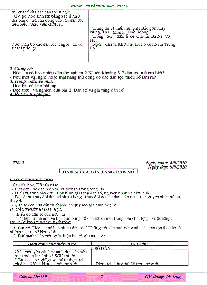 image for page Giao an Dia li 9 Long