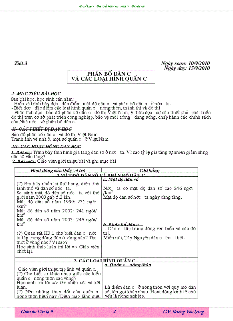 image for page Giao an Dia li 9 Long