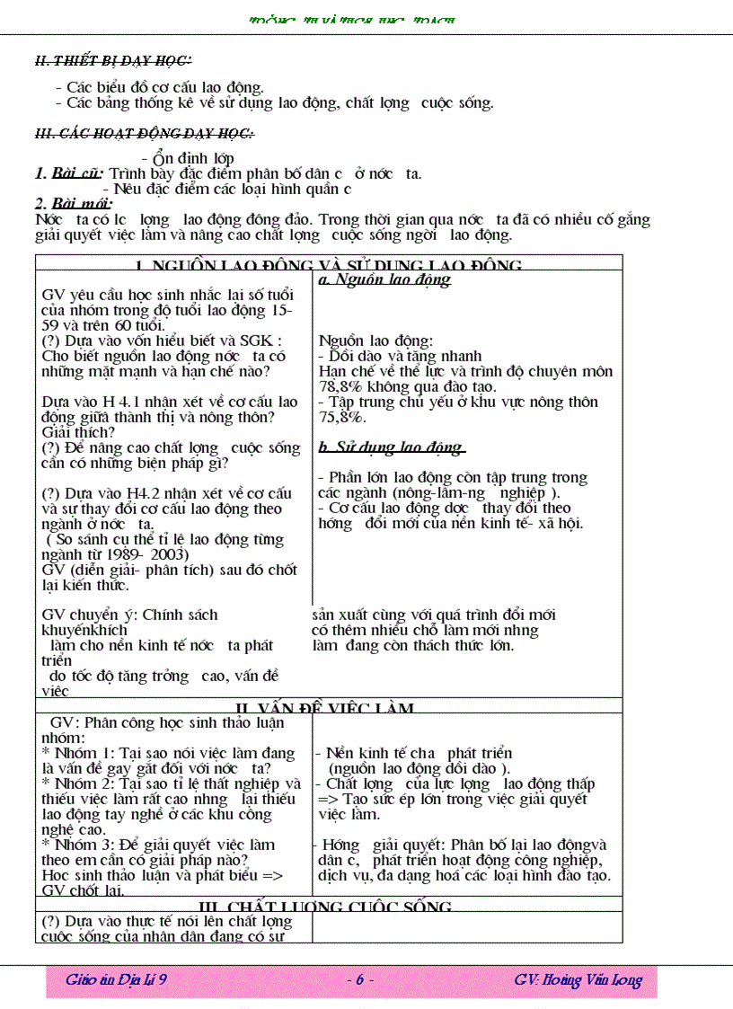 image for page Giao an Dia li 9 Long