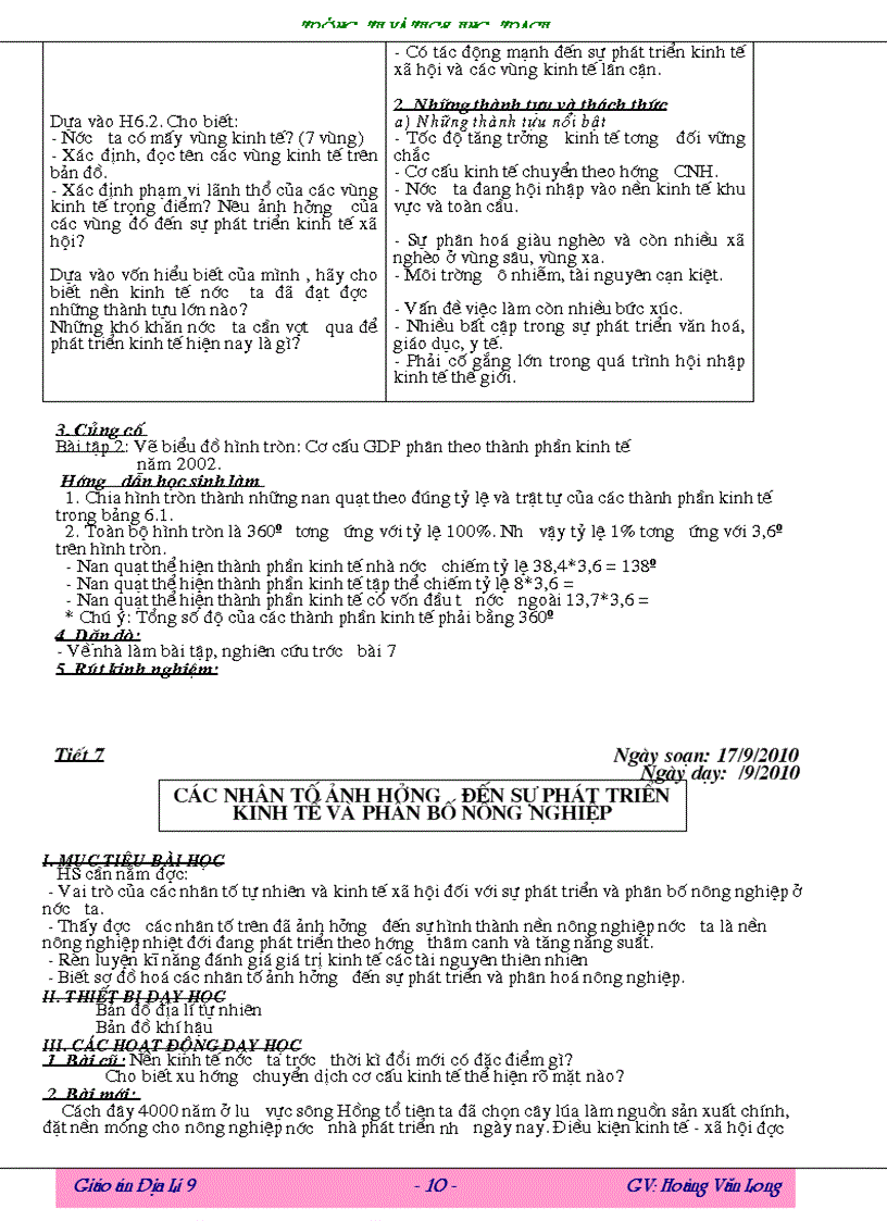 image for page Giao an Dia li 9 Long