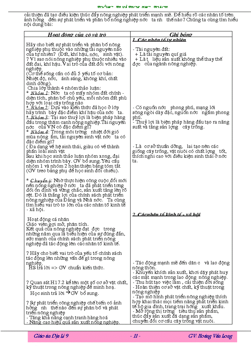 image for page Giao an Dia li 9 Long