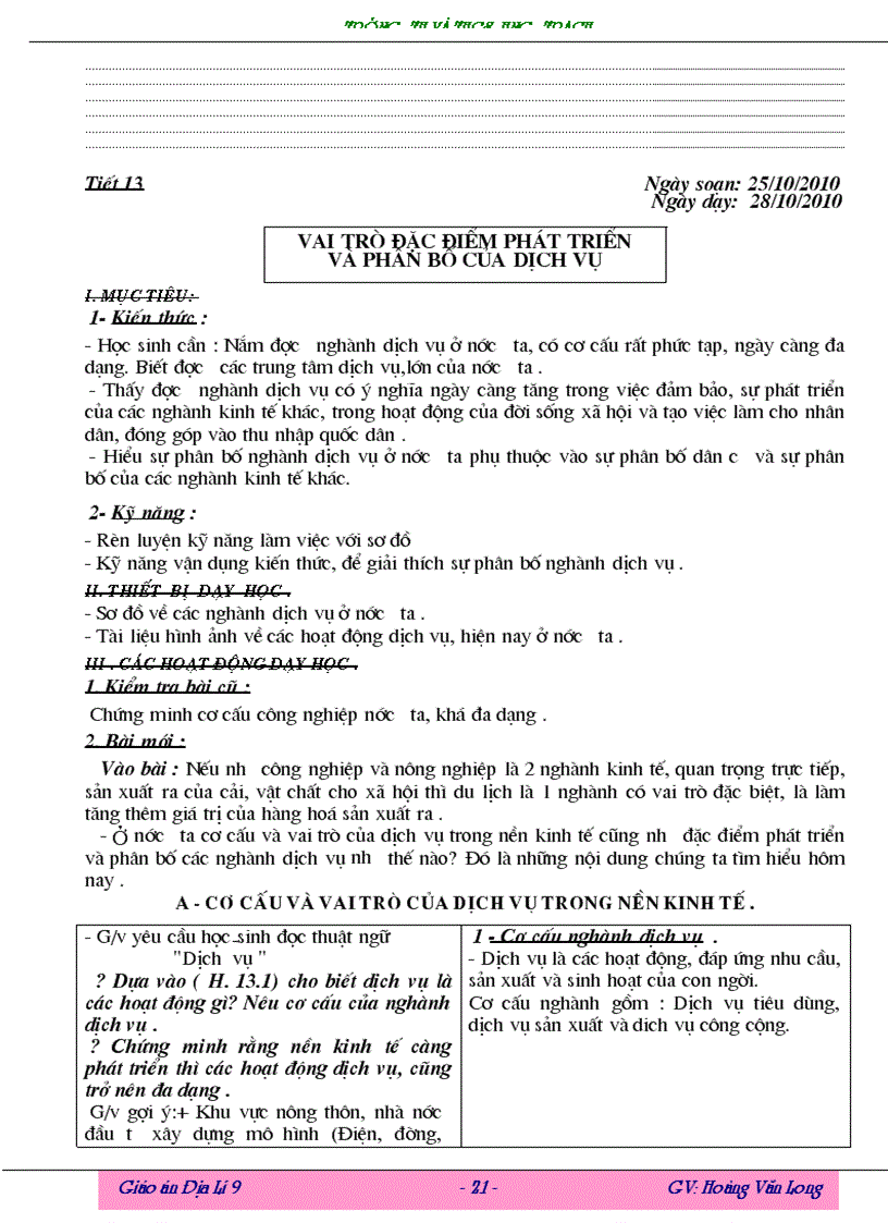 image for page Giao an Dia li 9 Long