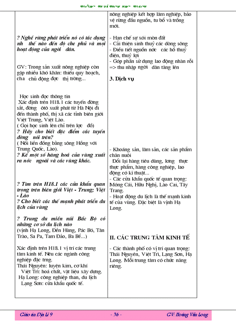 image for page Giao an Dia li 9 Long