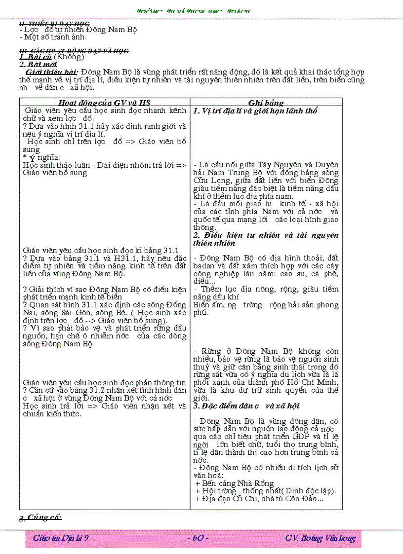 image for page Giao an Dia li 9 Long