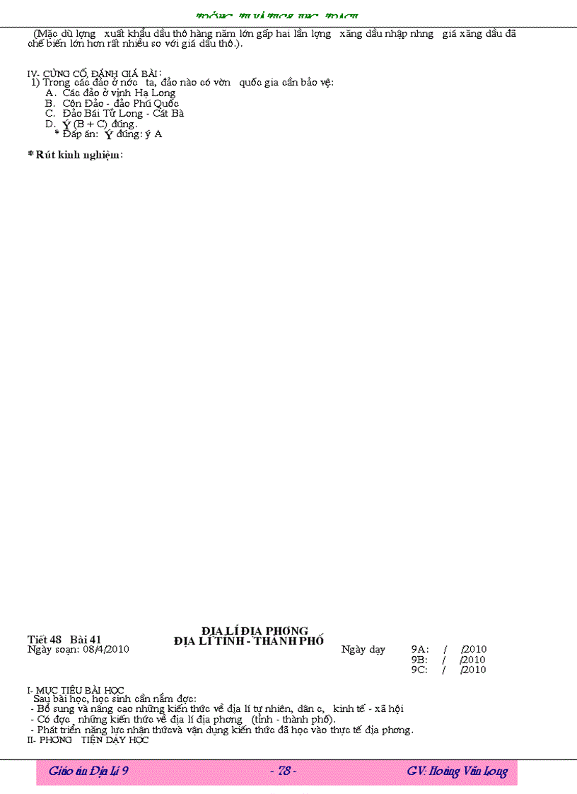 image for page Giao an Dia li 9 Long