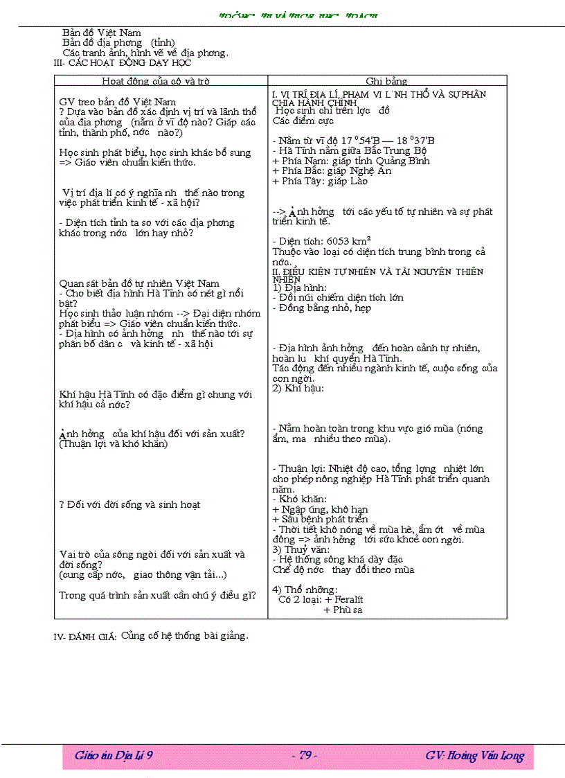 image for page Giao an Dia li 9 Long