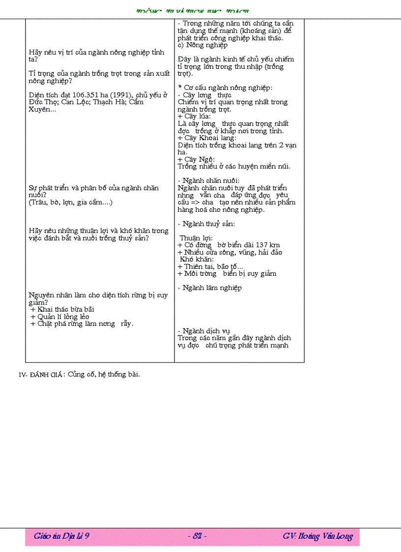 image for page Giao an Dia li 9 Long