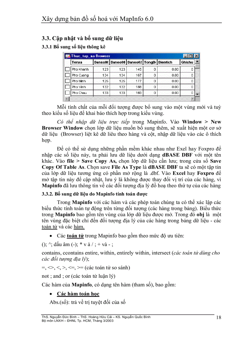 image for page Giáo Trình Học Mapinfo Cơ Bản