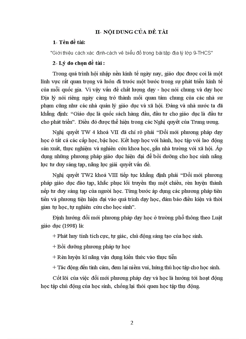 image for page Giới thiệu cách xác định cách vẽ biểu đồ trong bài tập địa lý lớp 9 THCS