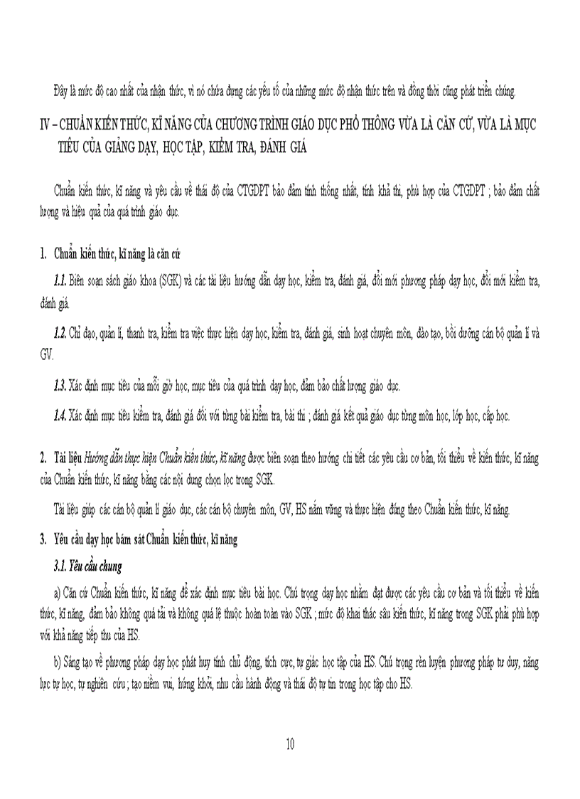 image for page Giới thiệu chung về Chuẩn kiến thức kĩ năng của Chương trình Giáo dục phổ thông