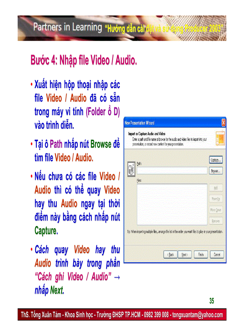 image for page HDSD Microsoft Producer for PowerPoint 2003