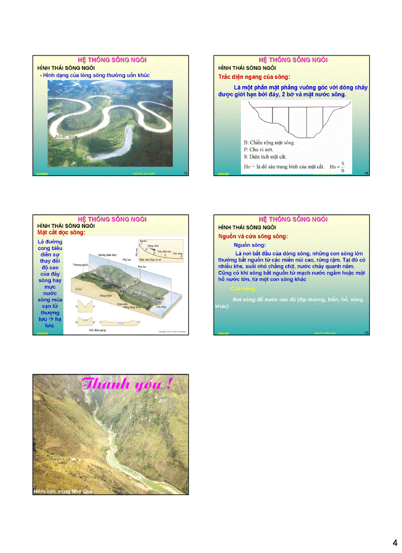 image for page Hệ thống sông ngòi