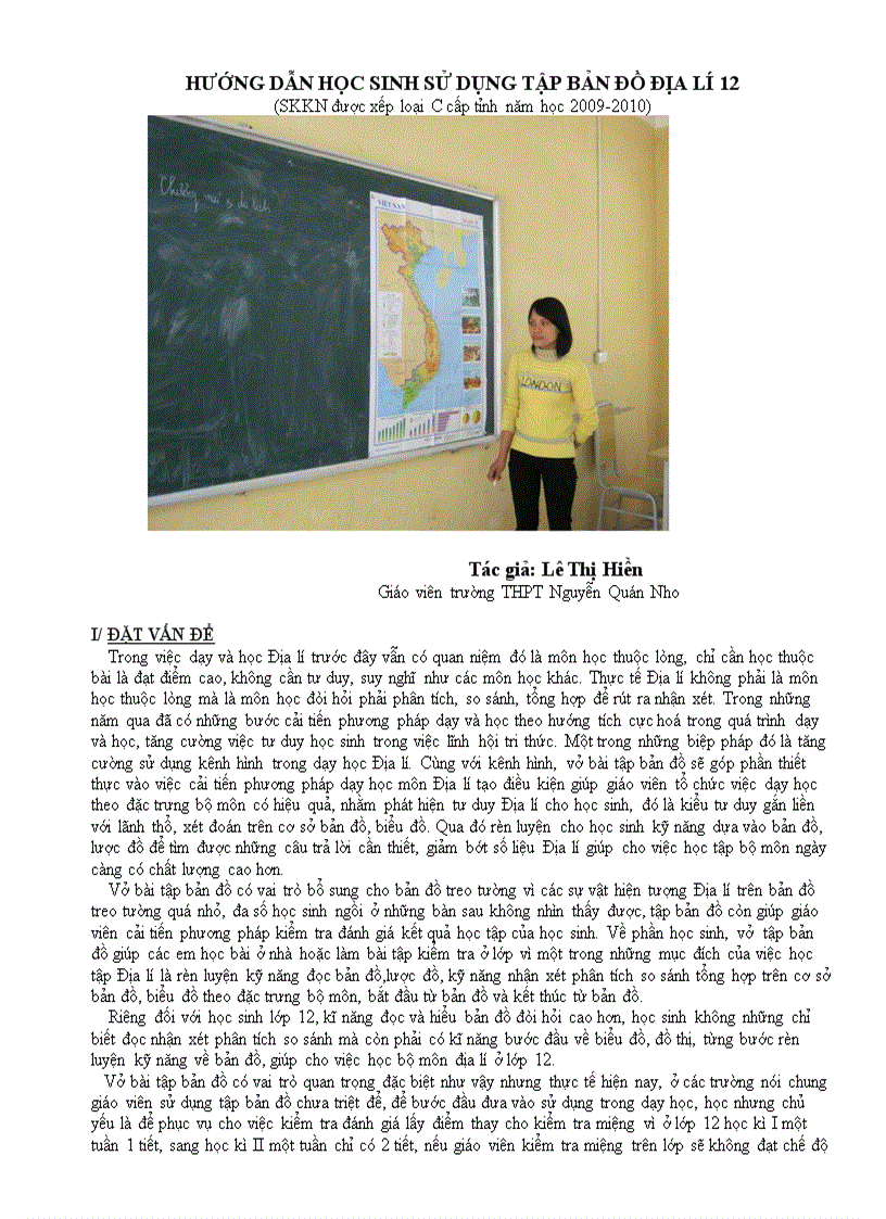 image for page Hướng dẫn học sinh sử dụng tập bản đồ địa lí 12