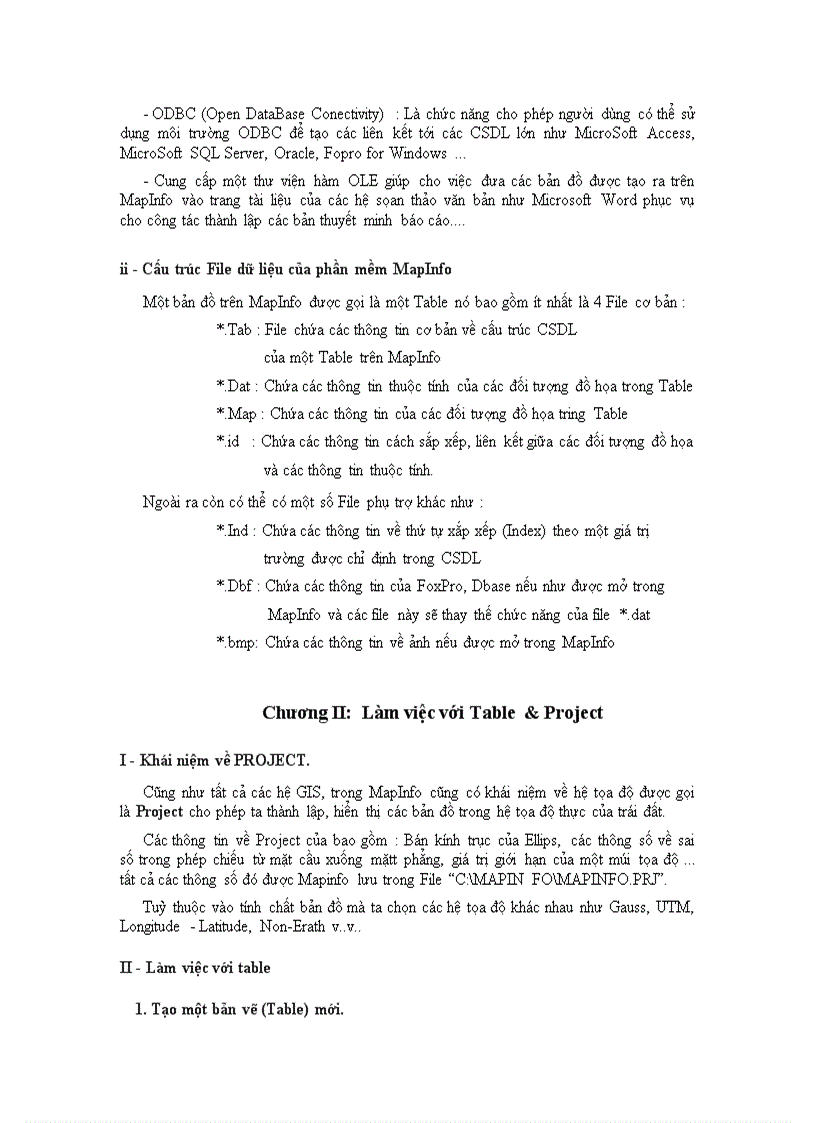 image for page Hướng dẫn sử dụng MapInfo