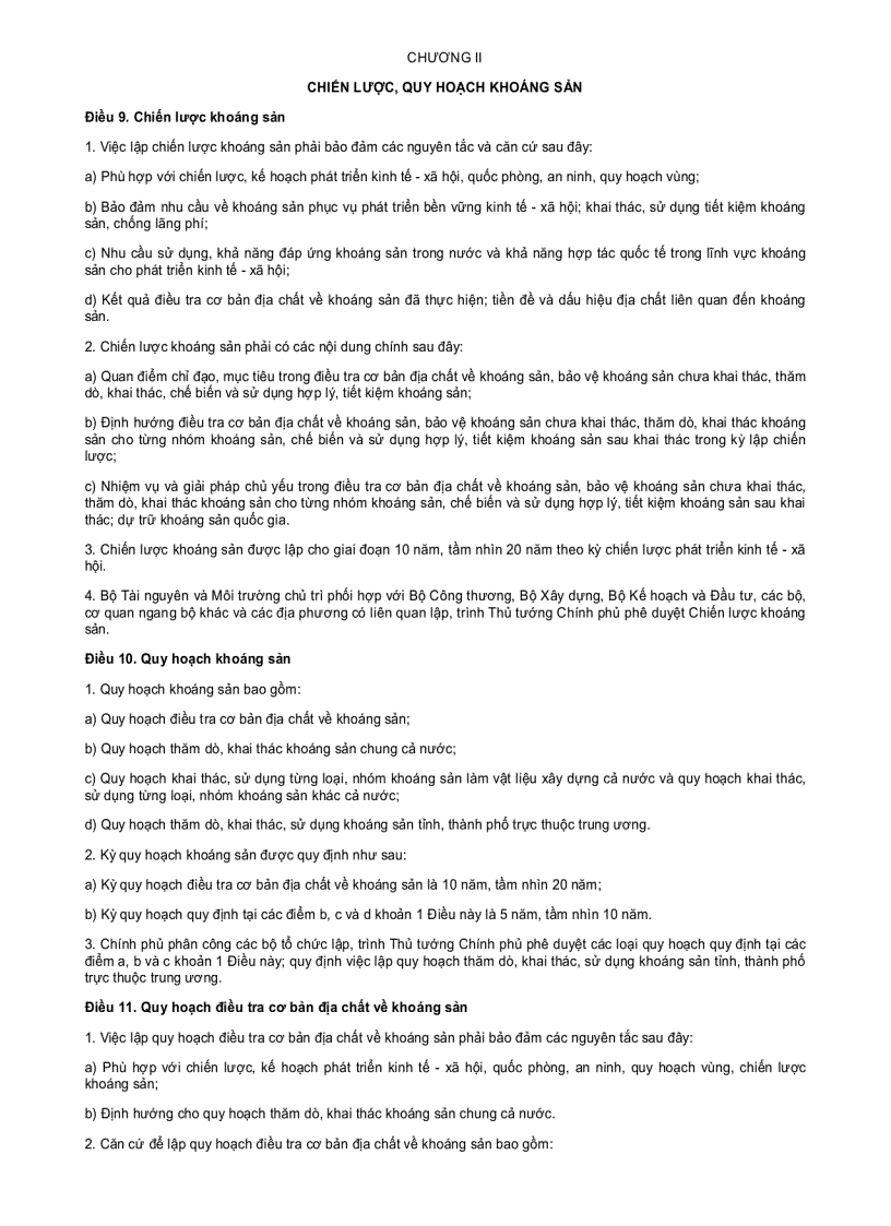 image for page Luật Khoáng sản 2011