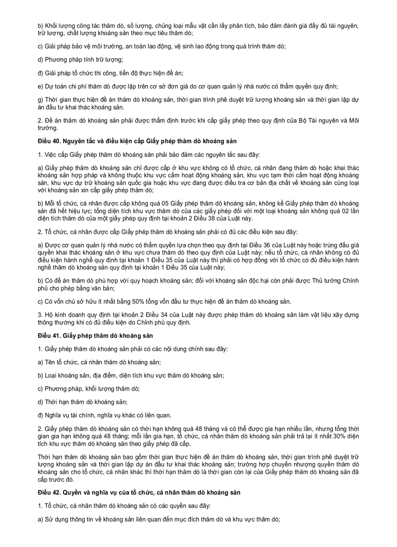 image for page Luật Khoáng sản 2011