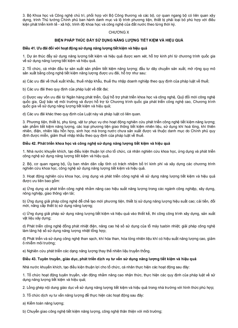 image for page Luật sử dụng năng lượng 2011