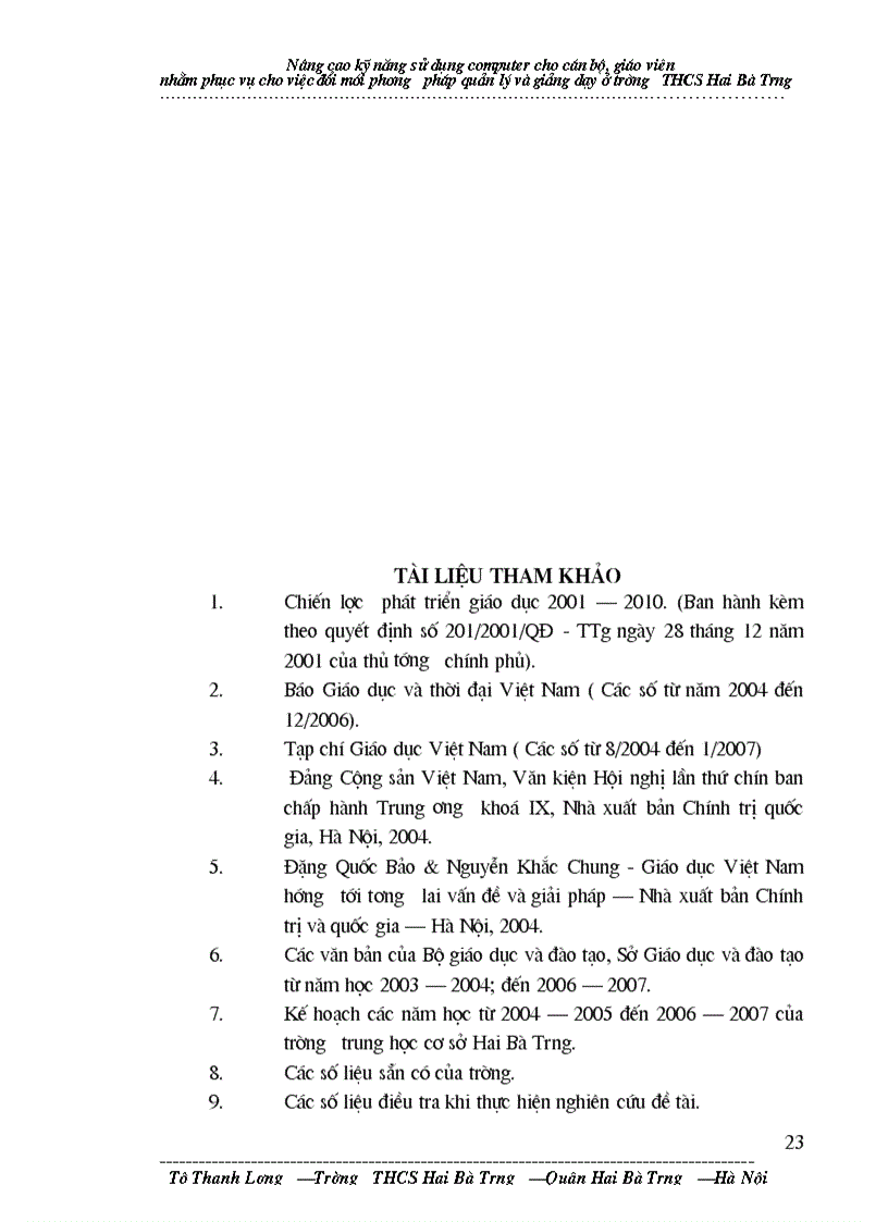 image for page Nâng cao kỹ năng sử dụng Computer cho giáo viên