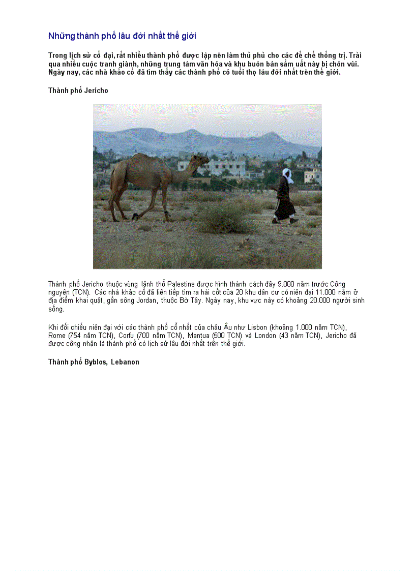 image for page Những thành phố lâu đời nhất thế giới