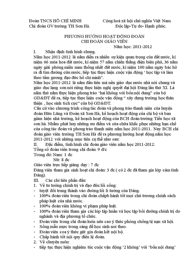 image for page Phuong huong hoat dong doan 2011 2012