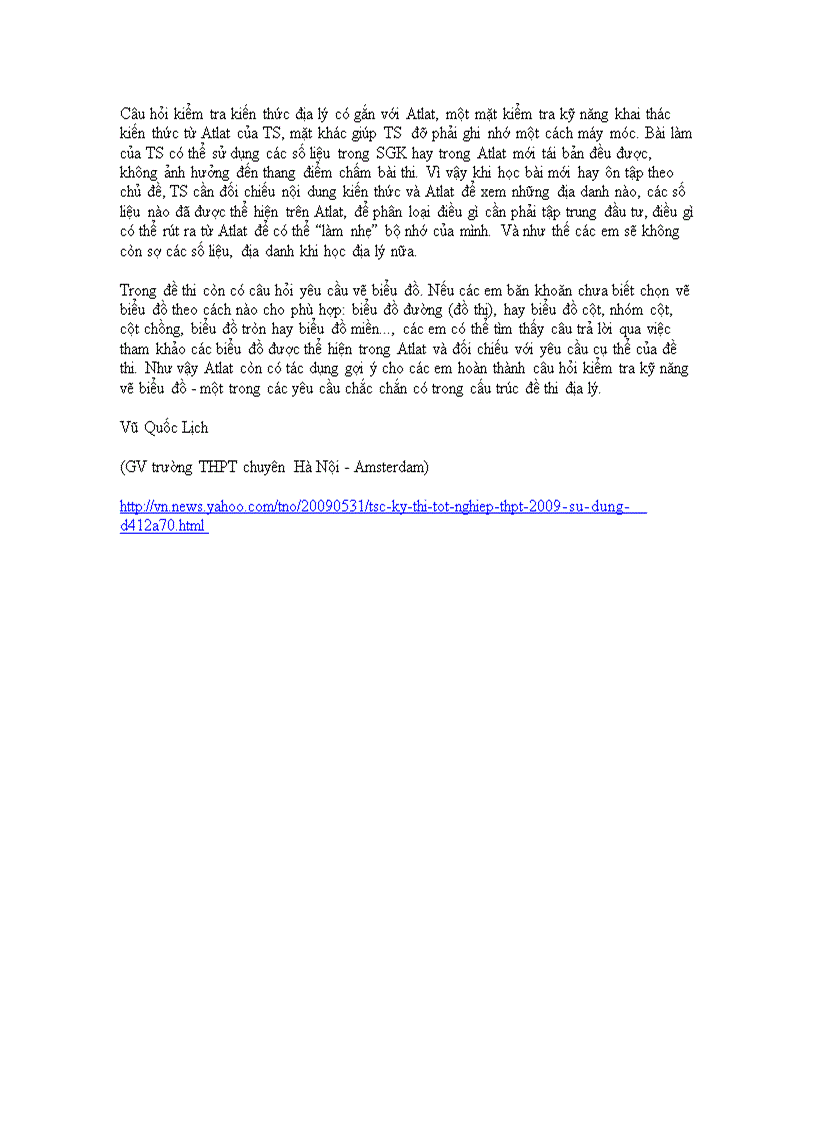 image for page Sử dụng Atlat để làm tốt bài thi Địa lý