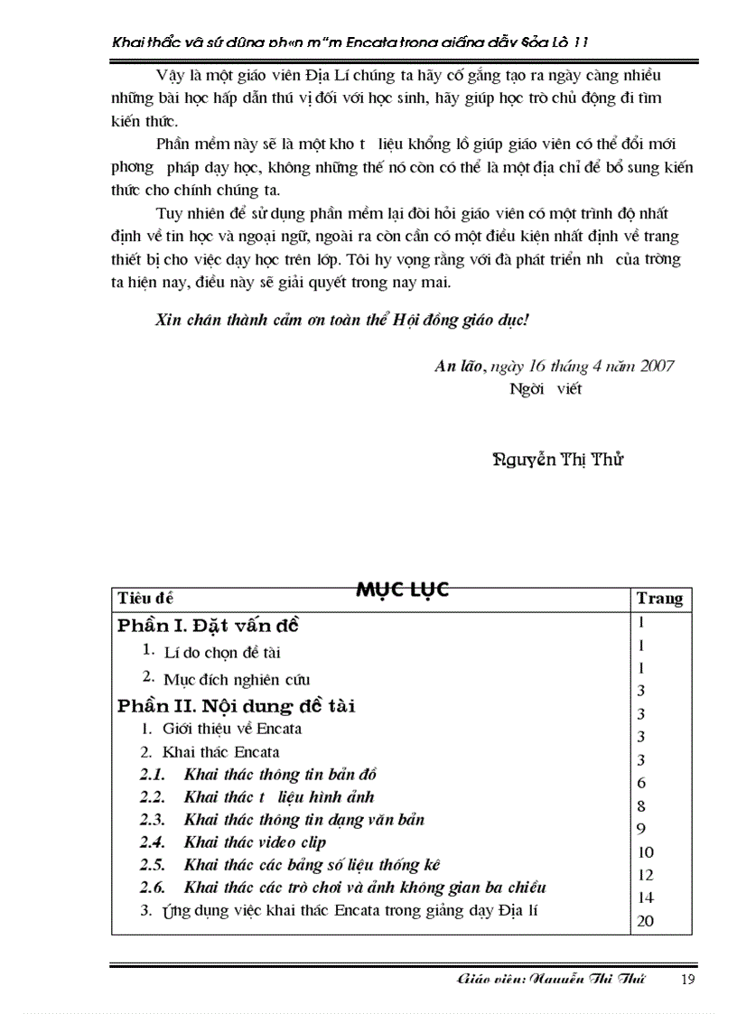image for page Sử dụng phần mềm ENCATA