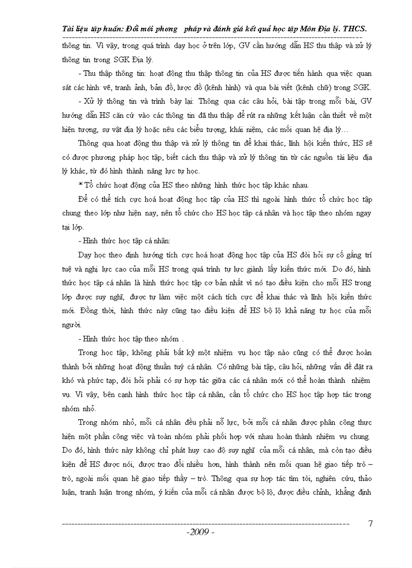 image for page Tài liệu tập huấn giáo viên THCS