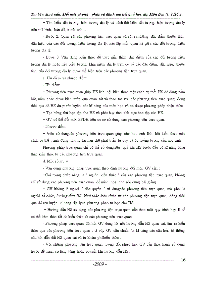 image for page Tài liệu tập huấn giáo viên THCS