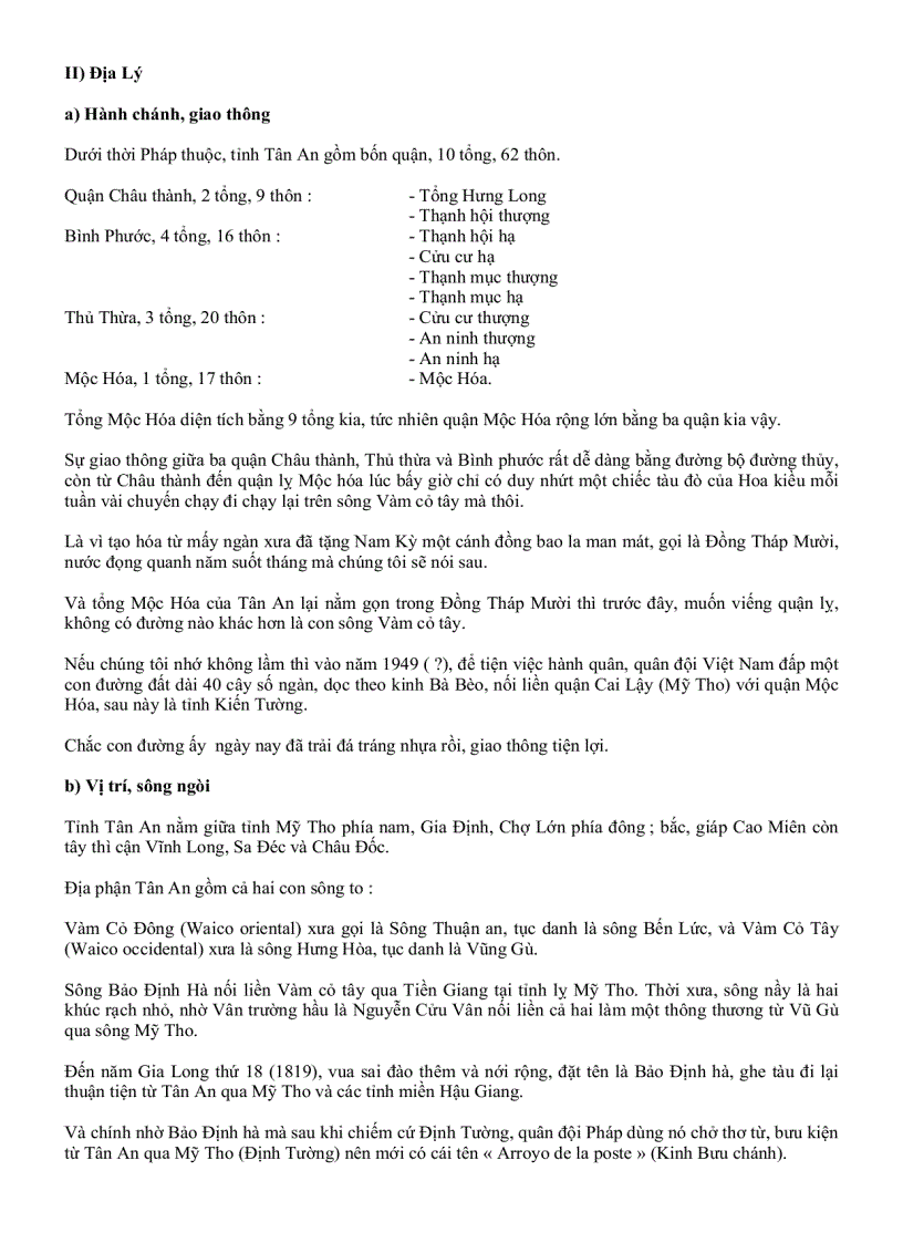 image for page Tân An Ngày Xưa