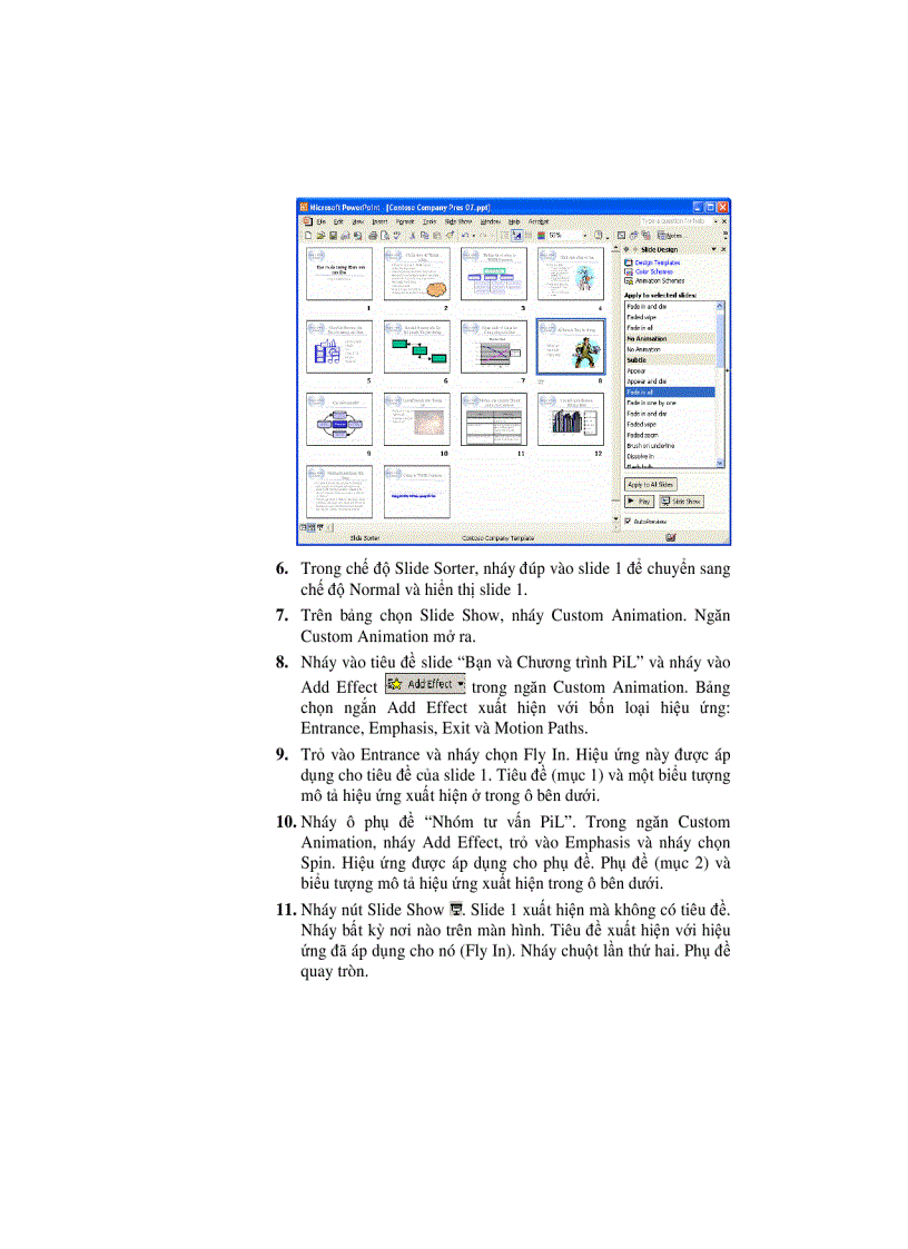 image for page Tạo bài trình bày với Microsoft PowerPoint Phần III