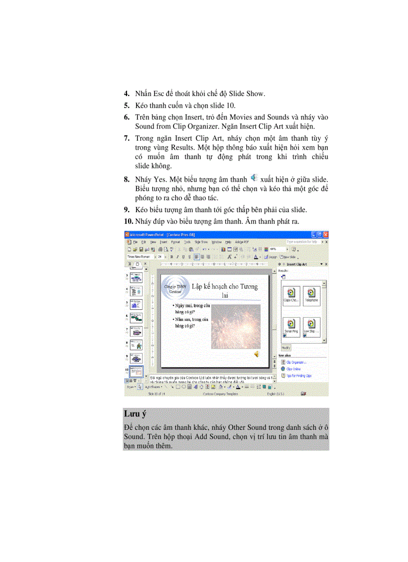 image for page Tạo bài trình bày với Microsoft PowerPoint Phần III