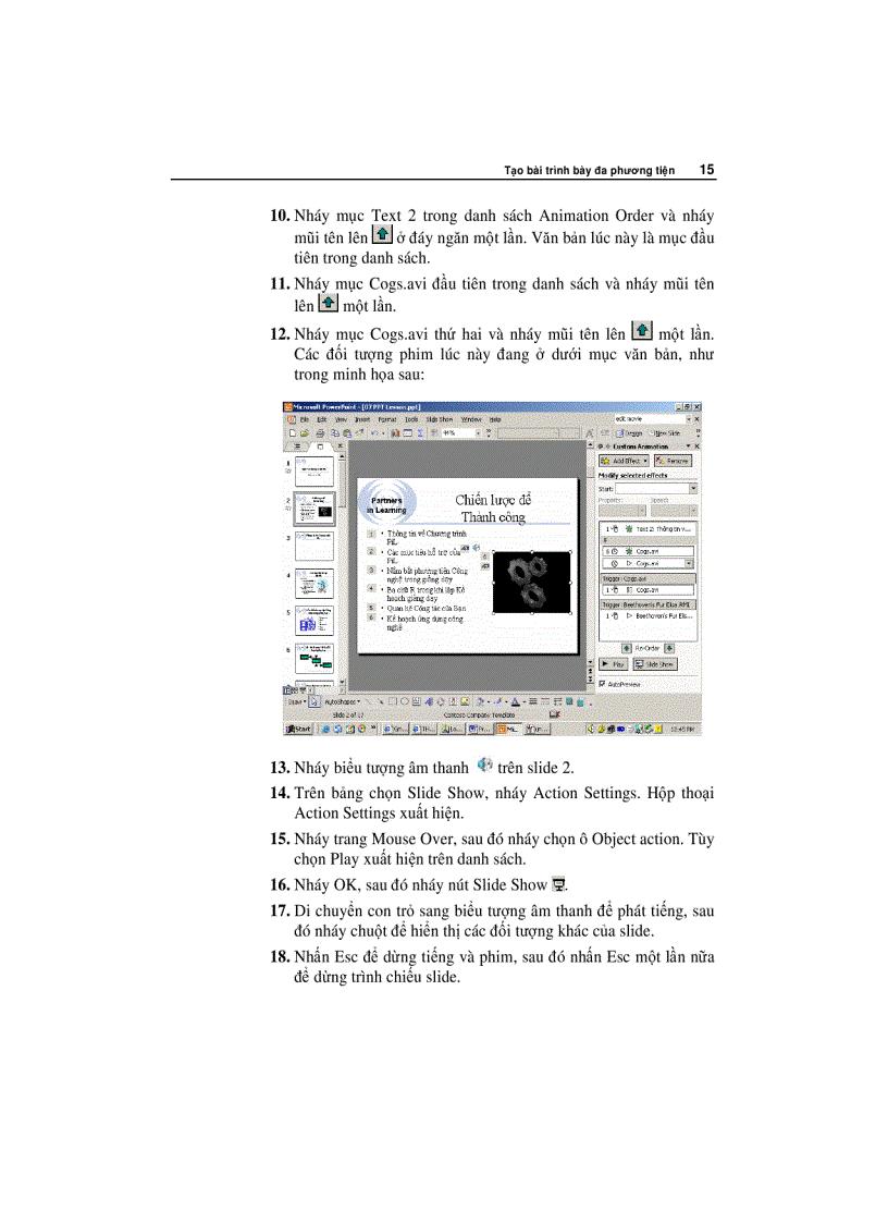 image for page Tạo bài trình bày với Microsoft PowerPoint Phần III