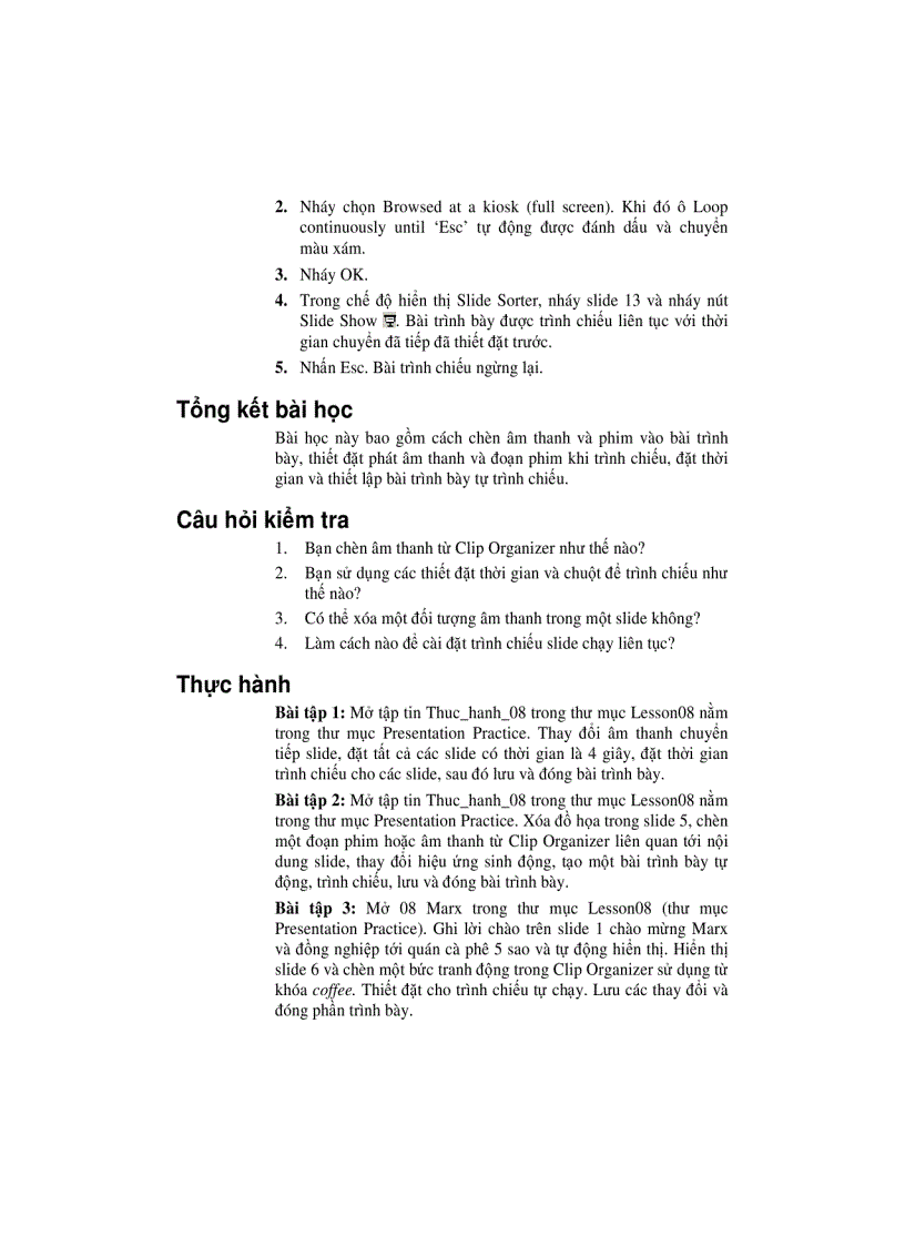 image for page Tạo bài trình bày với Microsoft PowerPoint Phần III