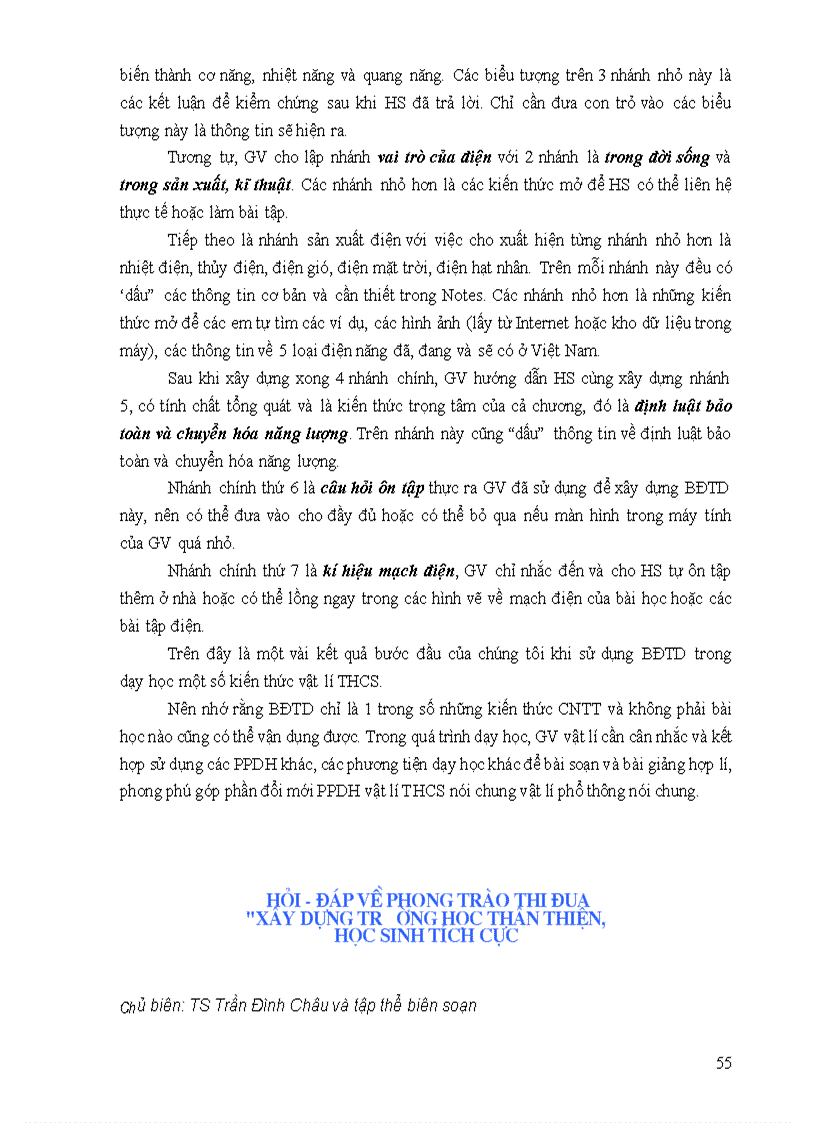 image for page Thiết kế sử dụng BĐTD đổi mới PPDH và hỗ trợ công tác quản lý nhà trường