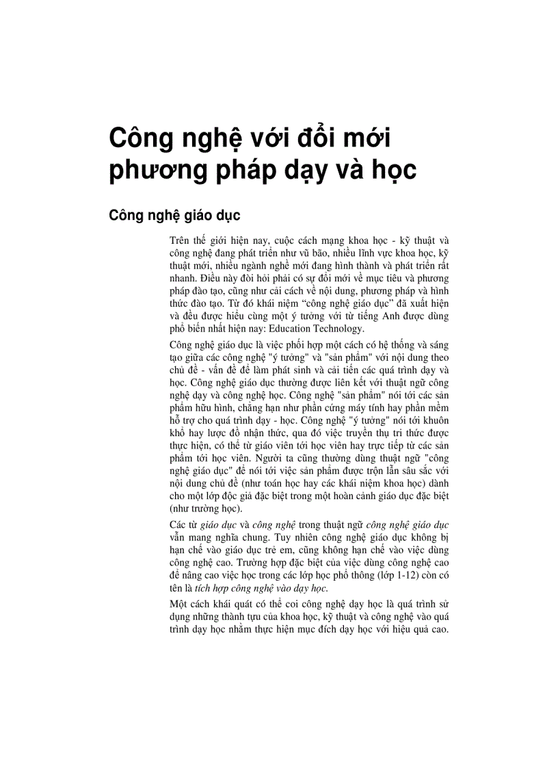 image for page Ứng dụng CNTT trong việc dạy và học