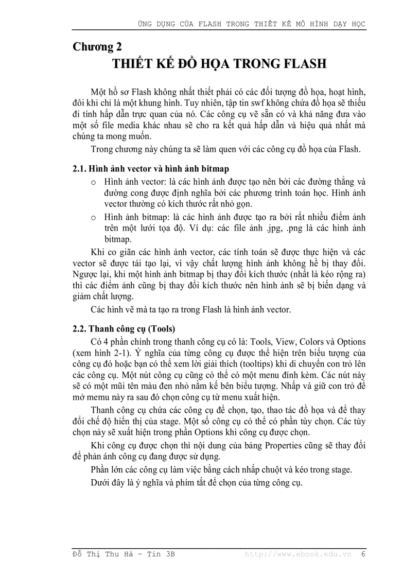 image for page Ứng dụng của Flash trong thiết kế mô hình dạy học