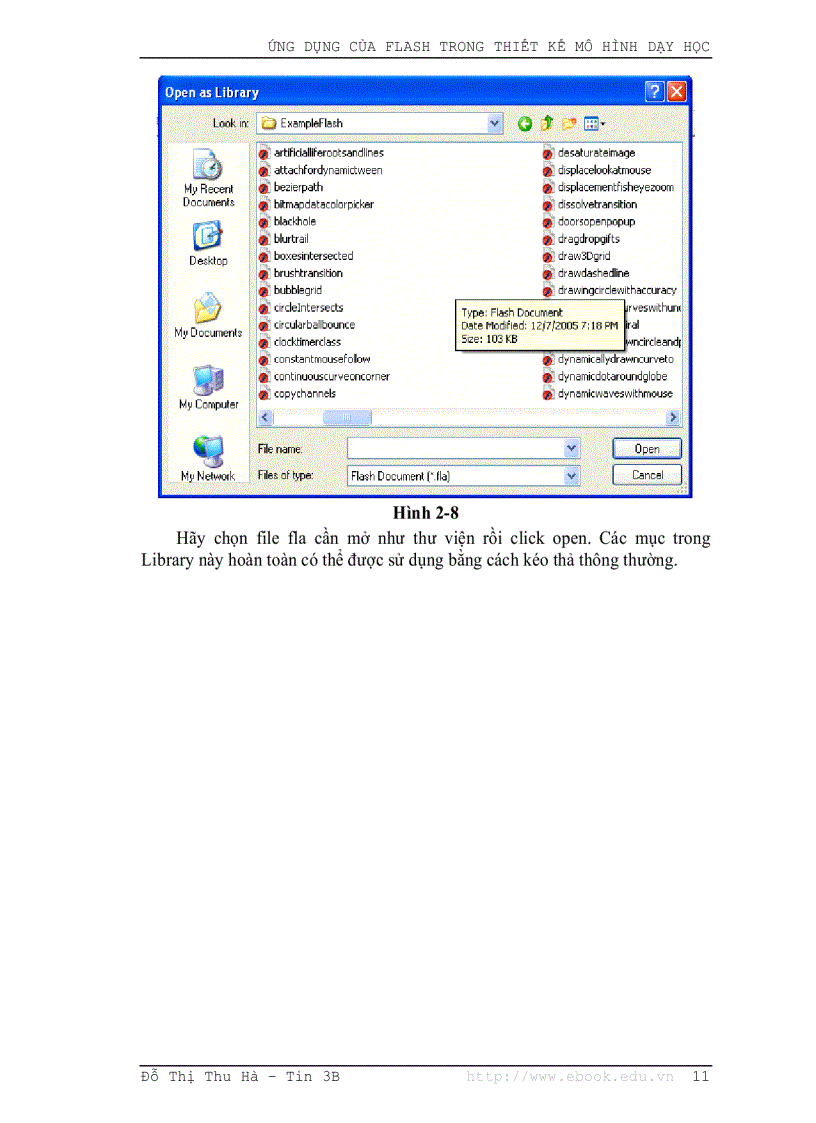 image for page Ứng dụng của Flash trong thiết kế mô hình dạy học
