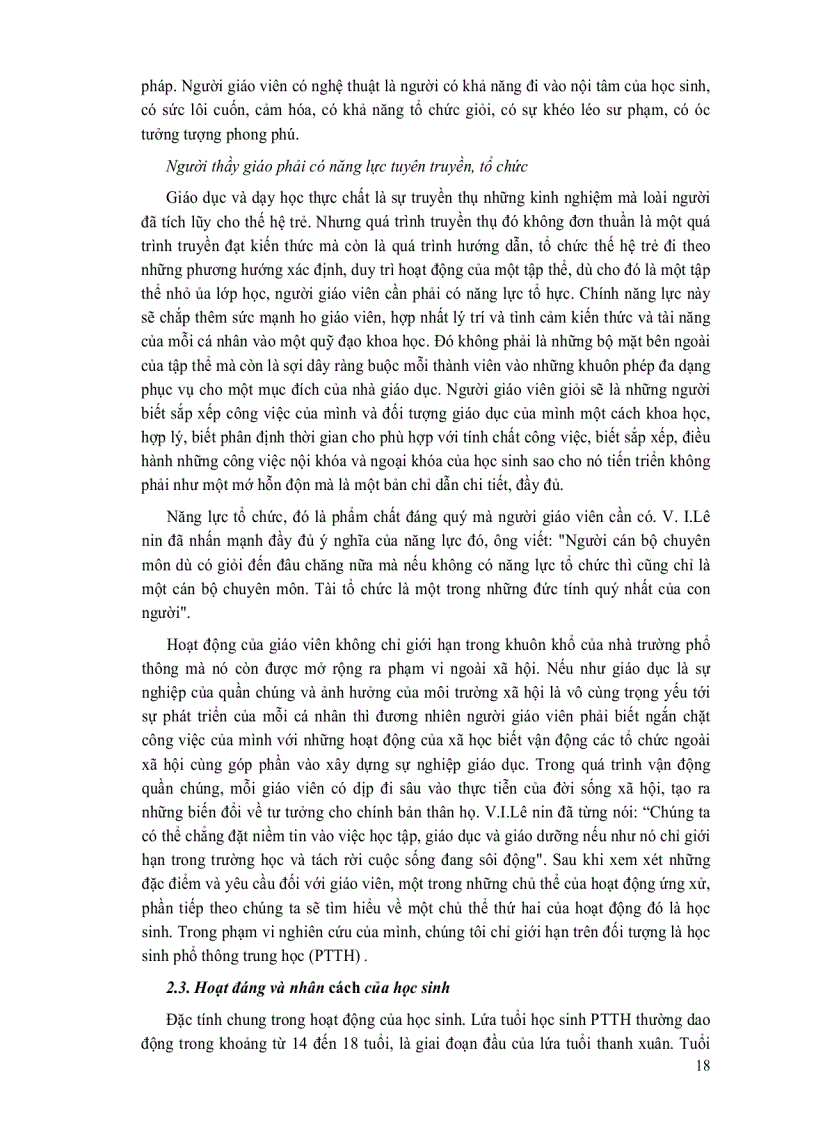 image for page Ứng xử sư phạm