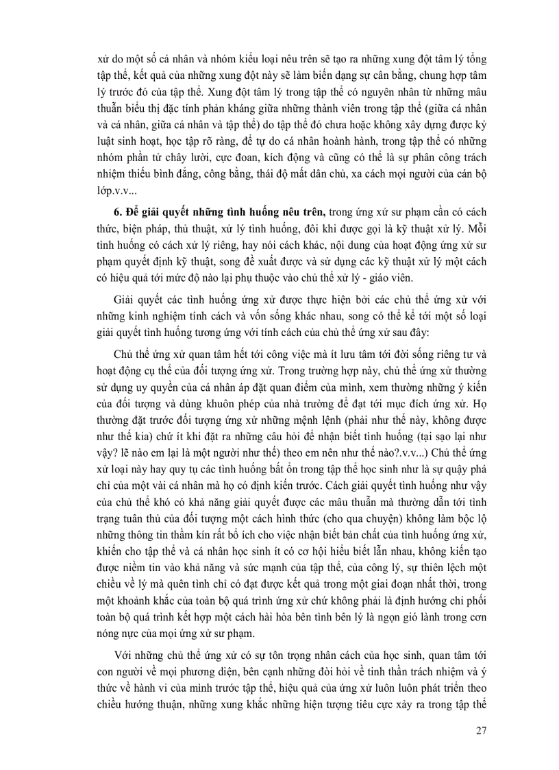 image for page Ứng xử sư phạm