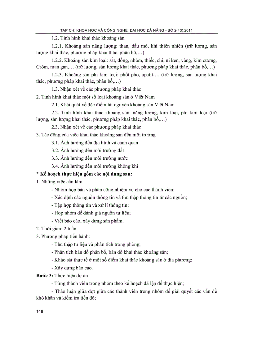 image for page Vận dụng PP dạy học theo dự án trong môn Địa lý