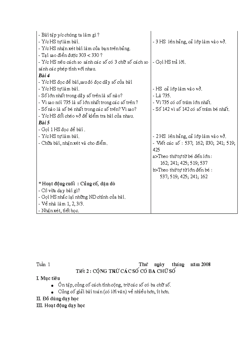 image for page 1 Môn toán lớp 3 T1 4