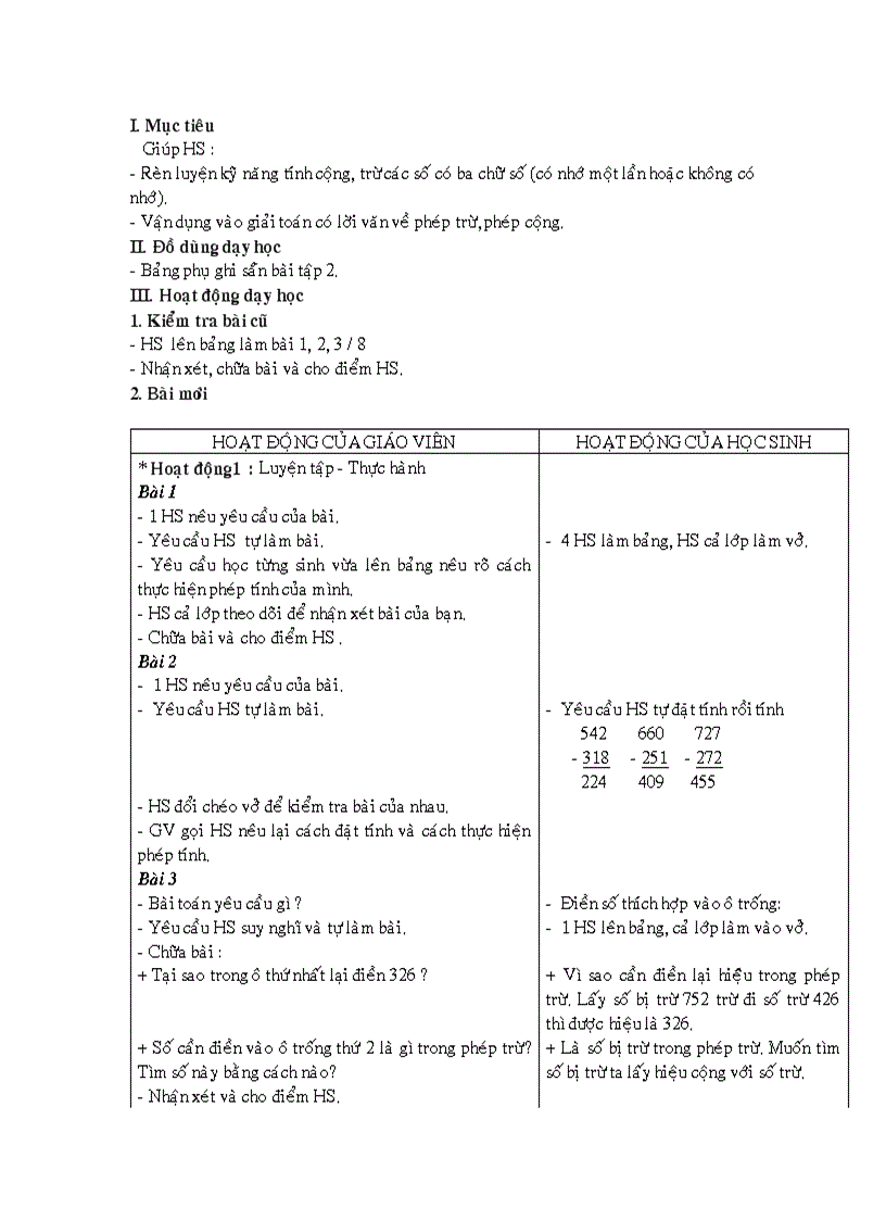 image for page 1 Môn toán lớp 3 T1 4