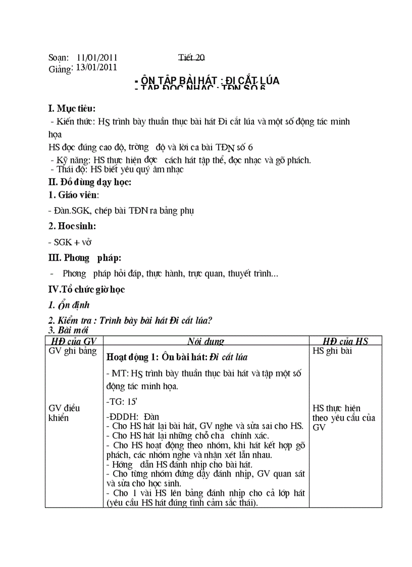 image for page Âm nhạc 7 Tiết 20